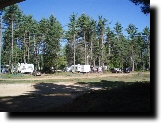 Camping site at Salmon Fallls River Camping Resort, Lebanon, Maine